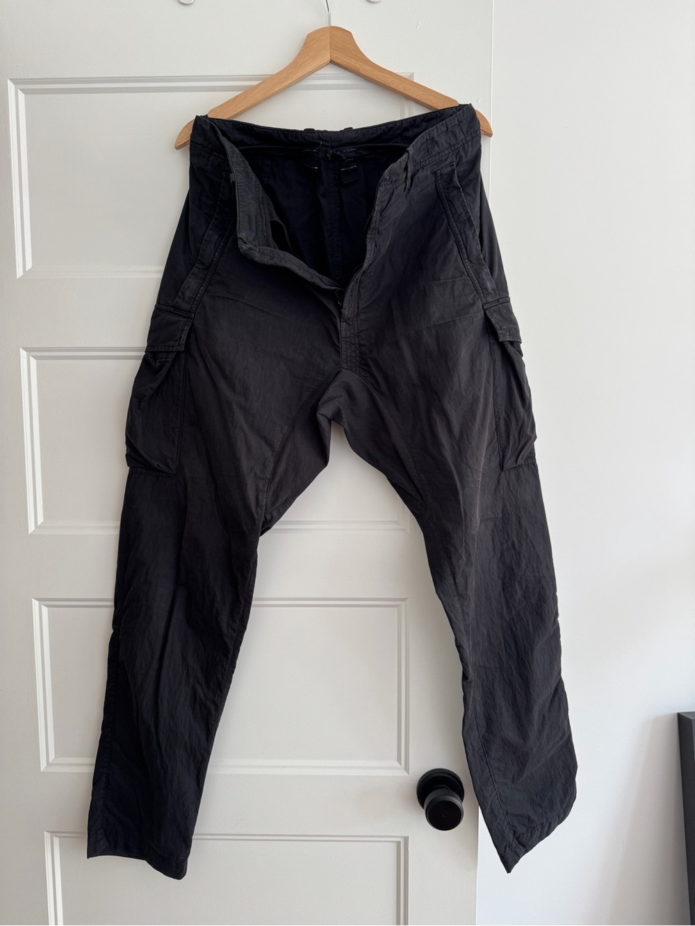 Stone Island Men's Black Cargo Pants